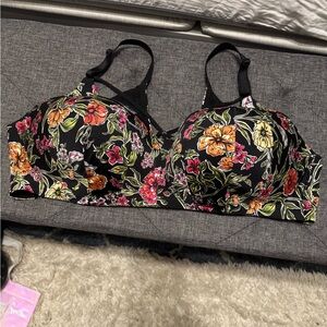 Floral Black Torrid Bra